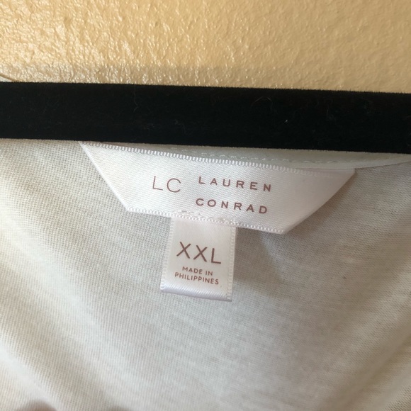 LC Lauren Conrad Polka Dot Long Sleeve Blouse - Picture 4 of 4